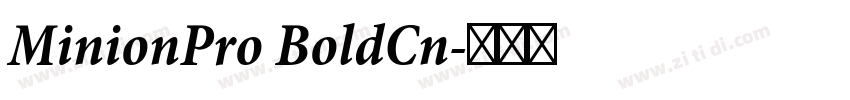 MinionPro BoldCn字体转换